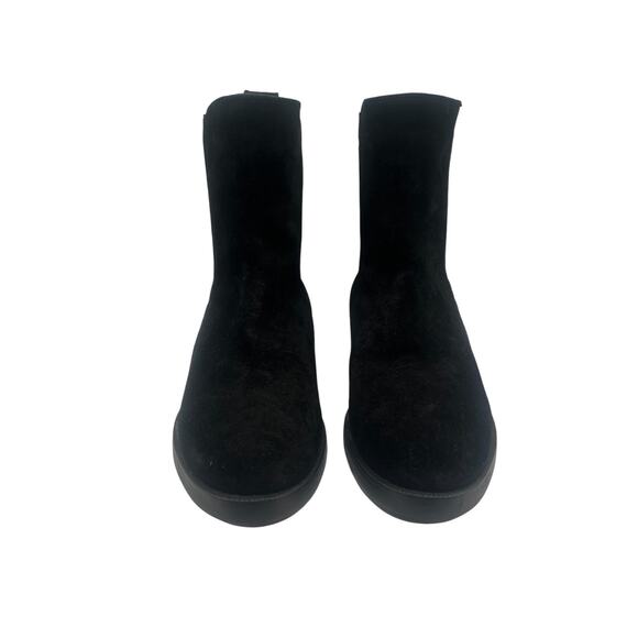 Emanuele Crasto Suede Chelsea Ankle Boots Booties Black Size 40 US 9 - Picture 2 of 7